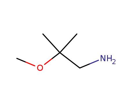 Molecular Structure of 89282-70-2 (2-METHOXY-2-METHYL-PROPYLAMINE)