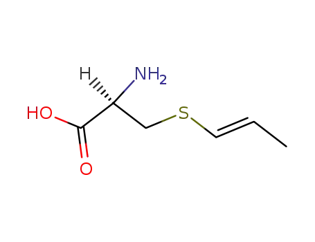 Molecular Structure of 15042-98-5 (L-Cysteine, S-(1E)-1-propenyl-)