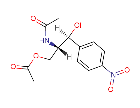 (1<i>RS</i>,2<i>RS</i>)-3-acetoxy-2-acetylamino-1-(4-nitro-phenyl)-propan-1-ol