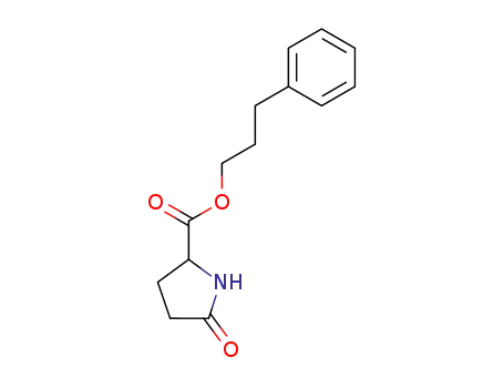 Molecular Structure of 60555-56-8 (3-phenylpropyl 5-oxoprolinate)