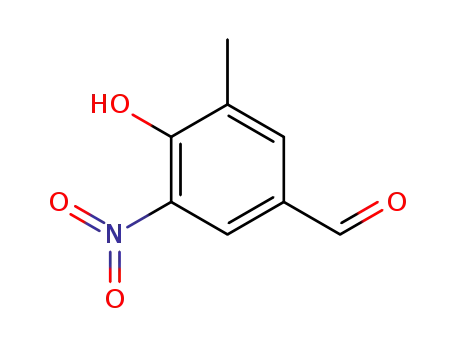 Molecular Structure of 54674-91-8 (4-hydroxy-3-methyl-5-nitrobenzaldehyde)