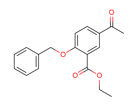 Benzoic acid,5-acetyl-2-(phenylmethoxy)-, ethyl ester