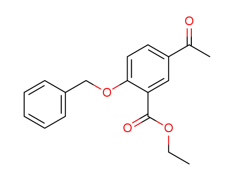 Molecular Structure of 60561-28-6 (ethyl 5-acetyl-2-benzyloxybenzoate)