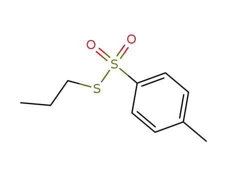 Molecular Structure of 90494-81-8 (Benzenesulfonothioic acid, 4-methyl-, S-propyl ester)