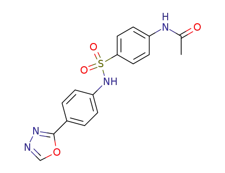 4-acetylamino-<i>N</i>-(4-[1,3,4]oxadiazol-2-yl-phenyl)-benzenesulfonamide