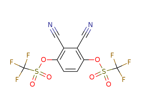 Methanesulfonic acid,1,1,1-
trifluoro-,1,1'-(2,3-dicyano-
1,4-phenylene)ester