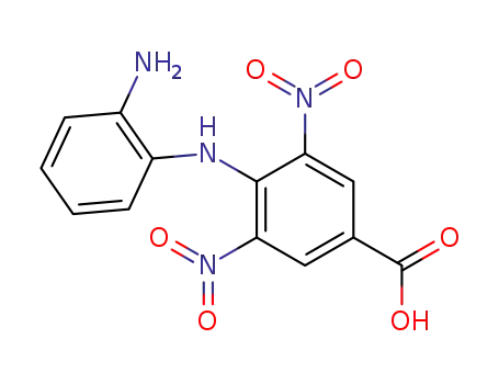 Molecular Structure of 860693-55-6 (4-(2-amino-anilino)-3,5-dinitro-benzoic acid)