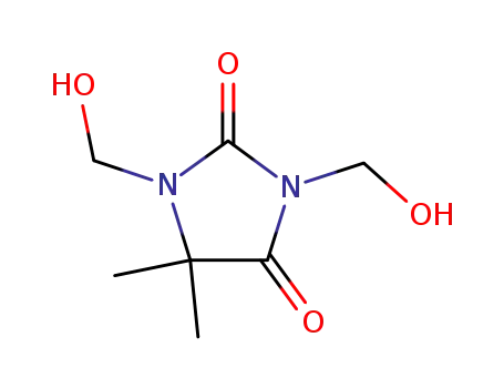 Molecular Structure of 6440-58-0 (Dimethyloldimethyl hydantoin)