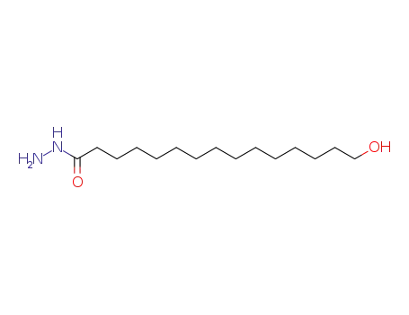 Molecular Structure of 18270-60-5 (15-hydroxypentadecanehydrazide)