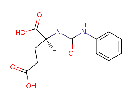 Molecular Structure of 51395-40-5 (L-Glutamic acid, N-[(phenylamino)carbonyl]-)