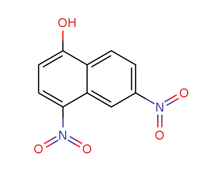 Molecular Structure of 28942-18-9 (1-Naphthalenol, 4,6-dinitro-)