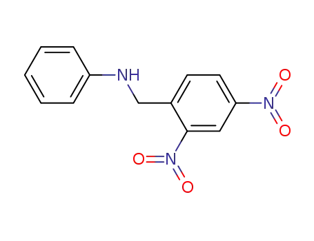 Molecular Structure of 28268-28-2 (<i>N</i>-(2,4-dinitro-benzyl)-aniline)