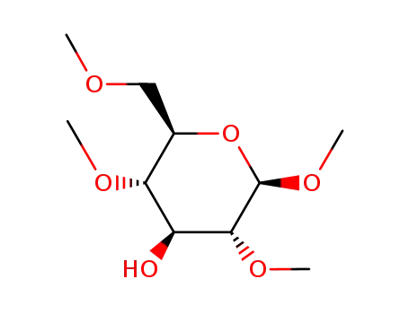Molecular Structure of 23262-66-0 (beta-D-Glucopyranoside, methyl 2,4,6-tri-O-methyl-)