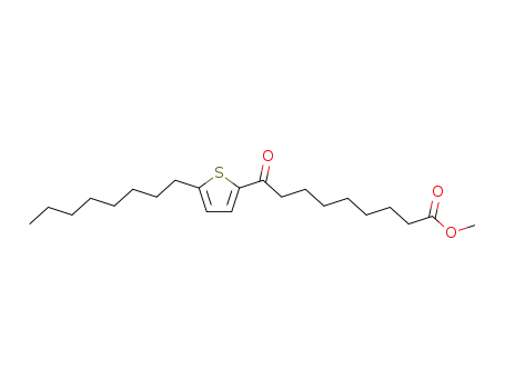 Molecular Structure of 111514-80-8 (9-(5-Octyl-thiophen-2-yl)-9-oxo-nonanoic acid methyl ester)