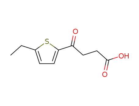 Molecular Structure of 91061-68-6 (4-(5-Ethyl-thiophen-2-yl)-4-oxo-butyric acid)