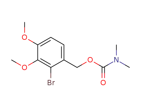 Carbamic acid, dimethyl-, (2-bromo-3,4-dimethoxyphenyl)methyl ester