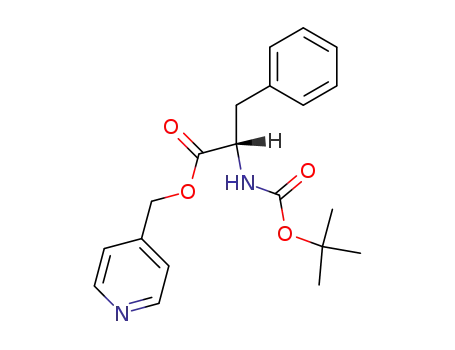 Molecular Structure of 83031-02-1 (t-butoxycarbonyl-L-phenylalanine 4-picolyl ester)