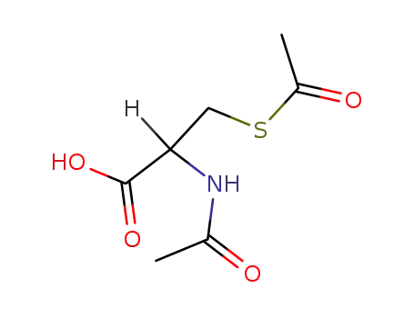 Molecular Structure of 19538-81-9 (Cysteine, N-acetyl-, acetate (ester))