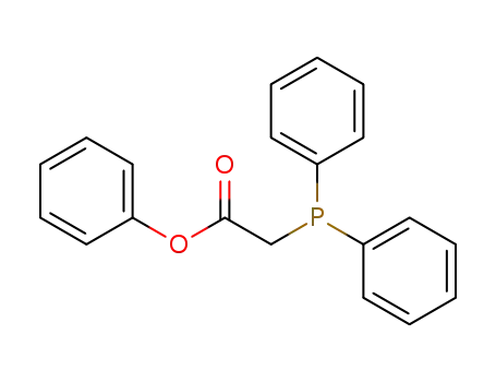Molecular Structure of 125144-97-0 (Diphenylphosphanyl-acetic acid phenyl ester)