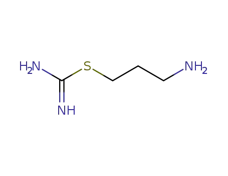 Molecular Structure of 7320-57-2 (3-aminopropylsulfanylmethanimidamide)