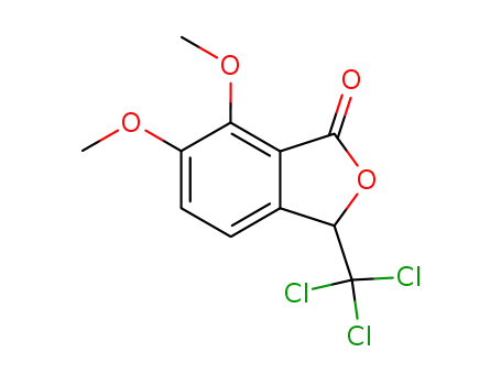 Molecular Structure of 82735-27-1 (6,7-dimethoxy-3-trichloromethyl-phthalide)