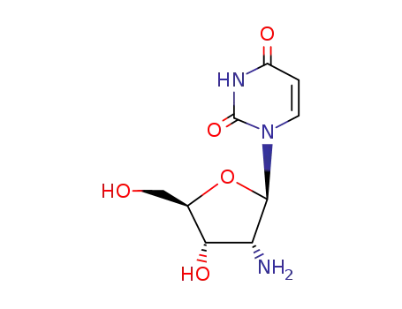 Molecular Structure of 26889-39-4 (2'-Amino-D-uridine)