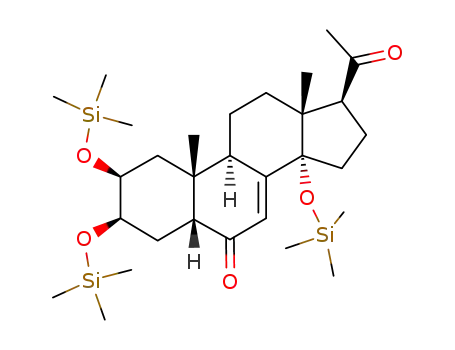 2β,3β,14-tris-(trimethylsilanyloxy)-5β-pregn-7-ene-6,20-dione