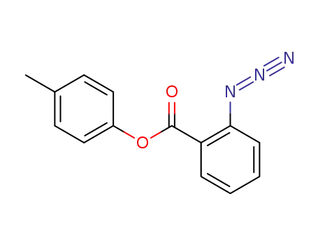 Molecular Structure of 76943-49-2 (Benzoic acid, 2-azido-, 4-methylphenyl ester)