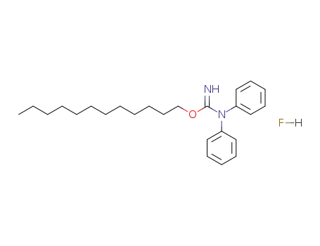 Molecular Structure of 4665-36-5 (2-dodecyl-1,1-diphenyl-isourea; hydrofluoride)
