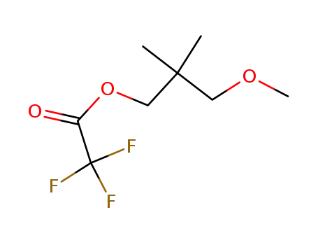 Molecular Structure of 78952-30-4 (Trifluoro-acetic acid 3-methoxy-2,2-dimethyl-propyl ester)