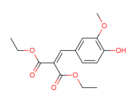 Propanedioic acid,2-[(4-hydroxy-3-methoxyphenyl)methylene]-, 1,3-diethyl ester cas  24331-83-7