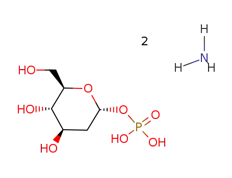 Molecular Structure of 42400-47-5 (2-deoxy-α-D-glucopyranosyl <bis(ammonium)phosphate>)