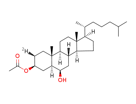 Molecular Structure of 264925-88-4 ([2β-2H]-5α-cholestane-3β,6β-diol 3-acetate)