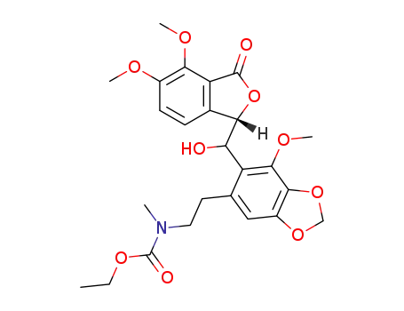 3-<<2-(β-N-ethoxycarbonyl-N-methyl-aminoethyl)-6-methoxy-4,5-methylenedioxy-phenyl>-hydroxymethyl>-6,7-dimethoxy-1(3H)-isobenzofuranone