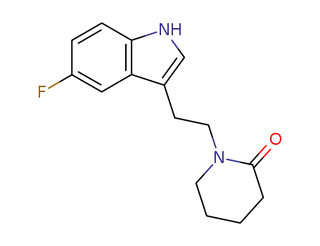 1-[2-(5-フルオロ-1H-インドール-3-イル)エチル]-2-ピペリジンオン
