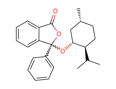Molecular Structure of 7499-46-9 (3-{[5-methyl-2-(propan-2-yl)cyclohexyl]oxy}-3-phenyl-2-benzofuran-1(3H)-one)