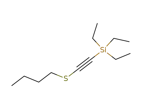 Molecular Structure of 865605-37-4 (1-butylthio-2-triethylsilylethyne)