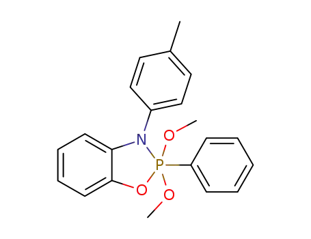 Molecular Structure of 58656-56-7 (2,3-dihydro-2,2-dimethoxy-2-phenyl-3-p-tolyl-1,3,2-benzoxazaphosph(V)ole)
