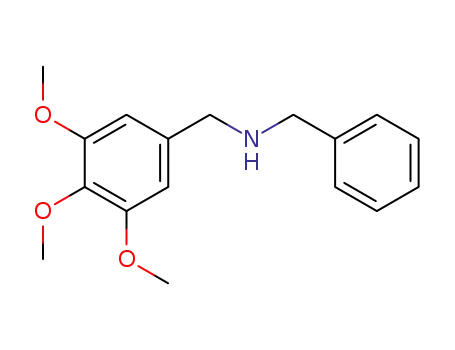 Molecular Structure of 94271-52-0 (BENZYL-(3,4,5-TRIMETHOXY-BENZYL)-AMINE)