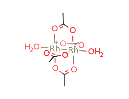 tetrakis(μ-acetato)-dirhodium(1+) aqueous ion