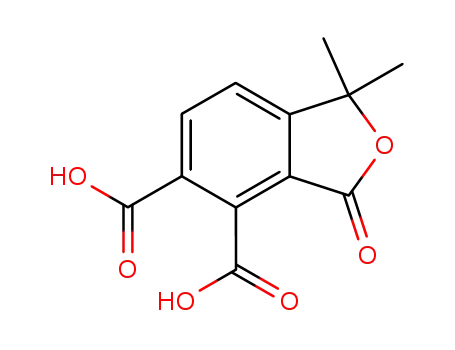 Molecular Structure of 108171-24-0 (1,1-dimethyl-3-oxo-phthalan-4,5-dicarboxylic acid)