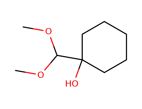 Molecular Structure of 89036-95-3 (Cyclohexanol, 1-(dimethoxymethyl)-)