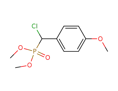 Molecular Structure of 86457-76-3 (Dimethyl 1-chloro-1-(4-methoxyphenyl)methanephosphonate)