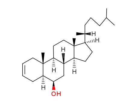 Molecular Structure of 27948-74-9 (6β-hydroxy-5α-cholest-2-ene)