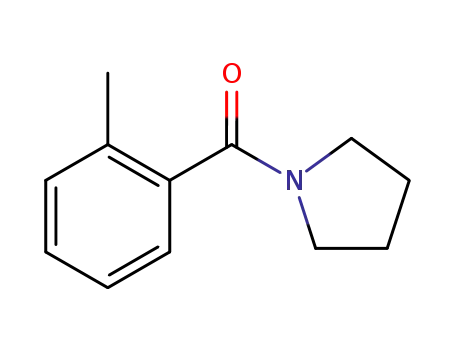 Molecular Structure of 347908-47-8 ((2-methylphenyl)(1-pyrrolidinyl)methanone)