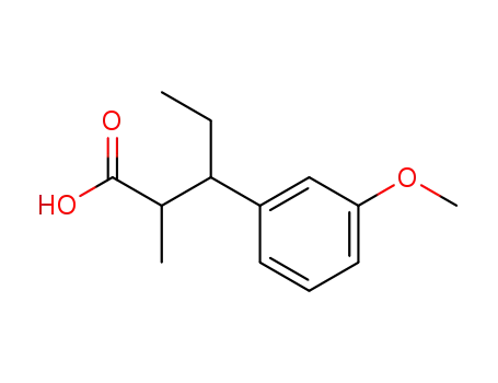 Molecular Structure of 1616-70-2 (2-methyl-3-(3-methoxyphenyl)valeric acid)