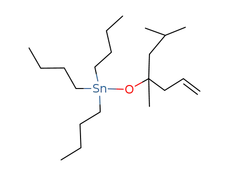 (C<sub>4</sub>H<sub>9</sub>)3SnOC(CH<sub>3</sub>)(i-C<sub>4</sub>H<sub>9</sub>)CH<sub>2</sub>CHCH<sub>2</sub>