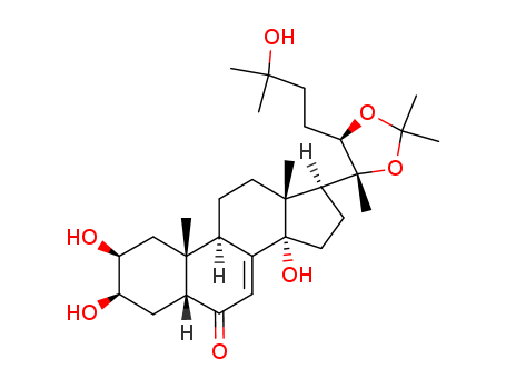 (2β,3β,5β,17β)-2,3,14-Trihydroxy-17-[(4R,5R)-5-(3-hydroxy-3-methy lbutyl)-2,2,4-trimethyl-1,3-dioxolan-4-yl]androst-7-en-6-one