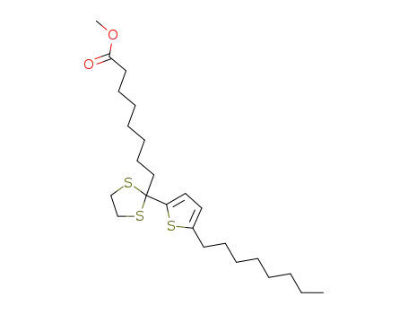 8-[2-(5-Octyl-thiophen-2-yl)-[1,3]dithiolan-2-yl]-octanoic acid methyl ester