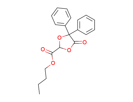 Molecular Structure of 78733-54-7 (2-(carbobutoxy)-5,5-diphenyl-1,3-dioxolan-4-one)